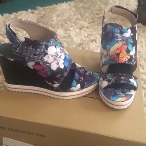 Nicole Miller | Shoes | Wedges Sandals | Poshmark
